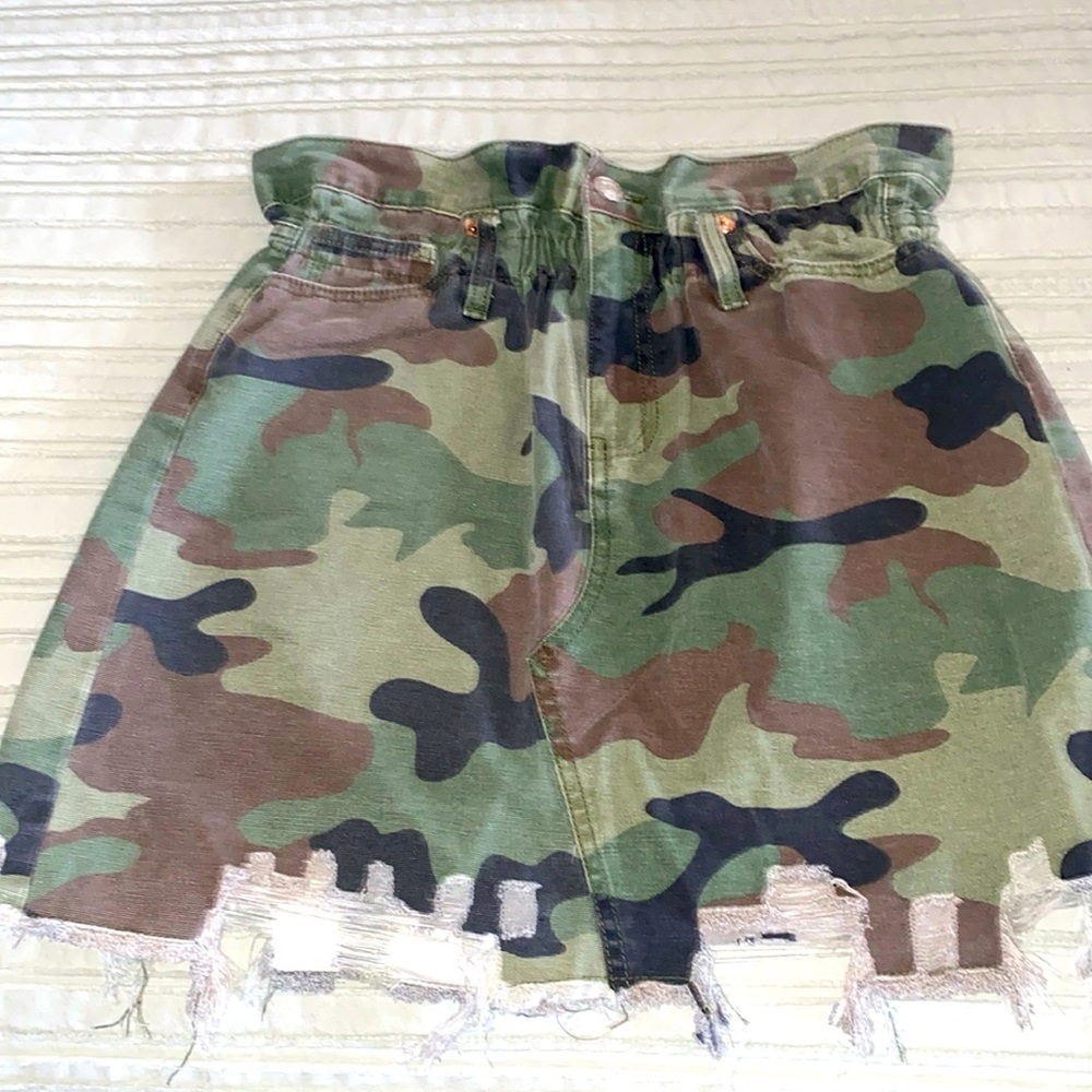Green Camo Skirt